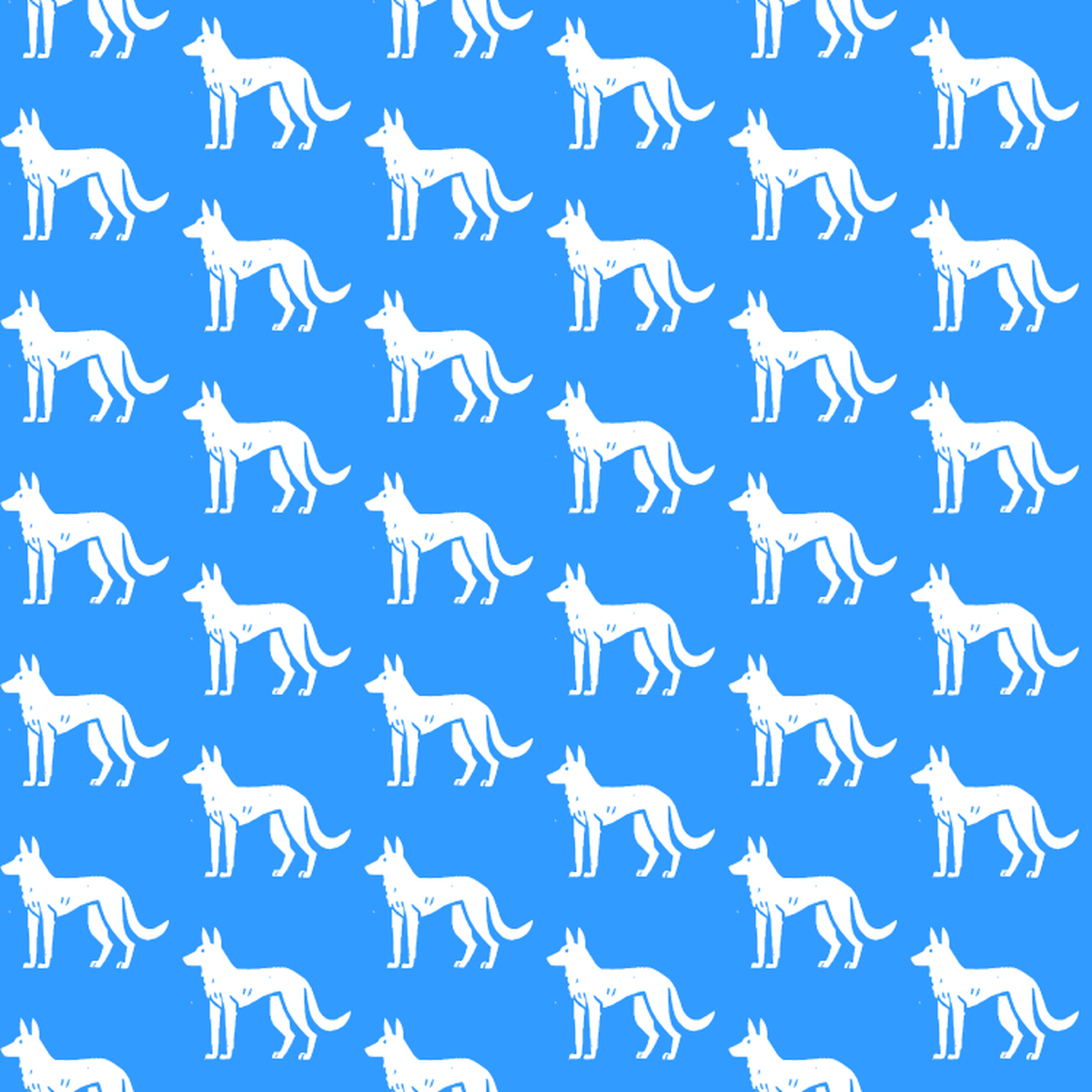 Condensed pattern of Africaniss on a blue background