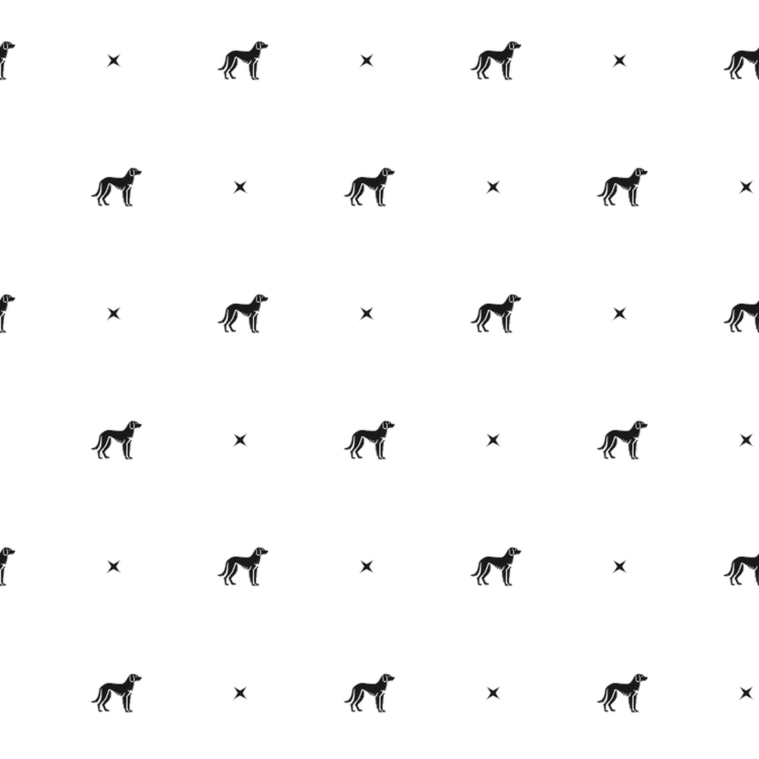 Minimalist pattern of Barak hounds