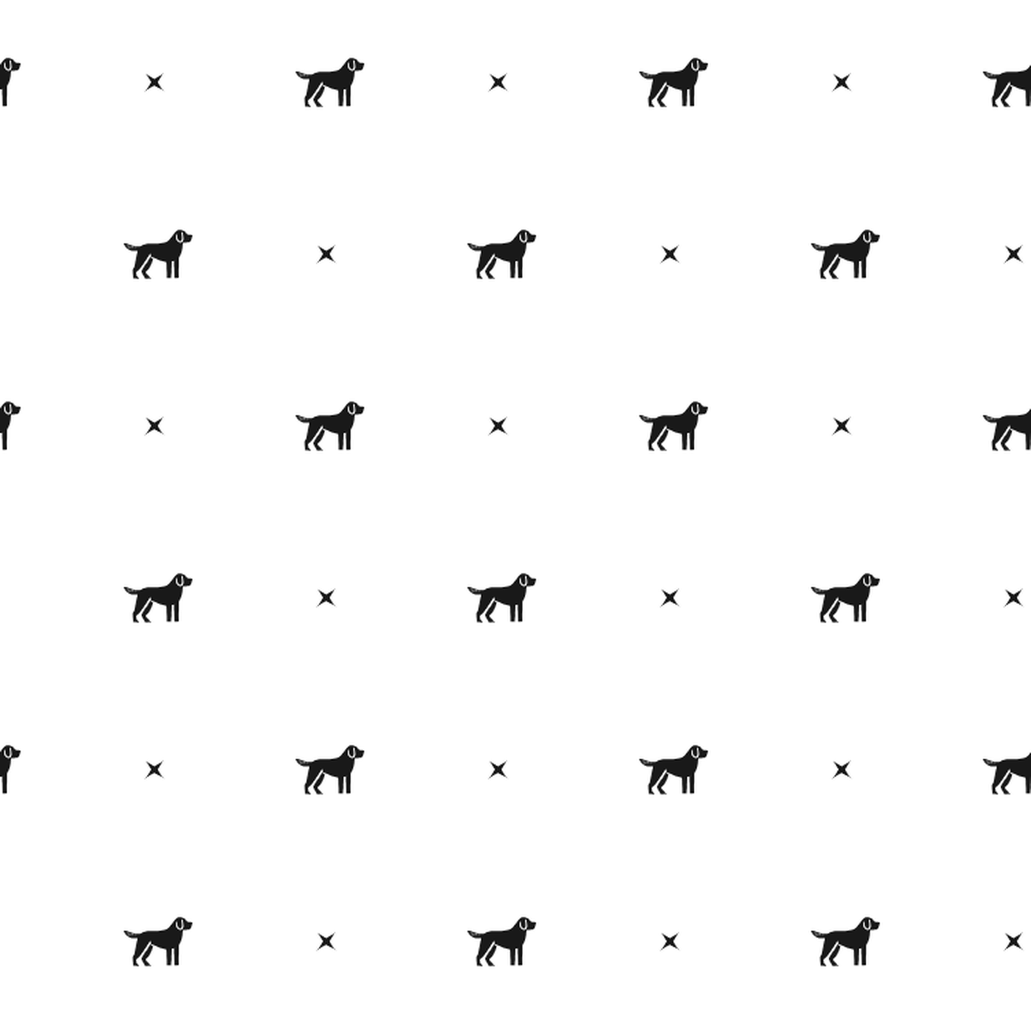 Minimalist pattern of Cão de Castro Laboreiros