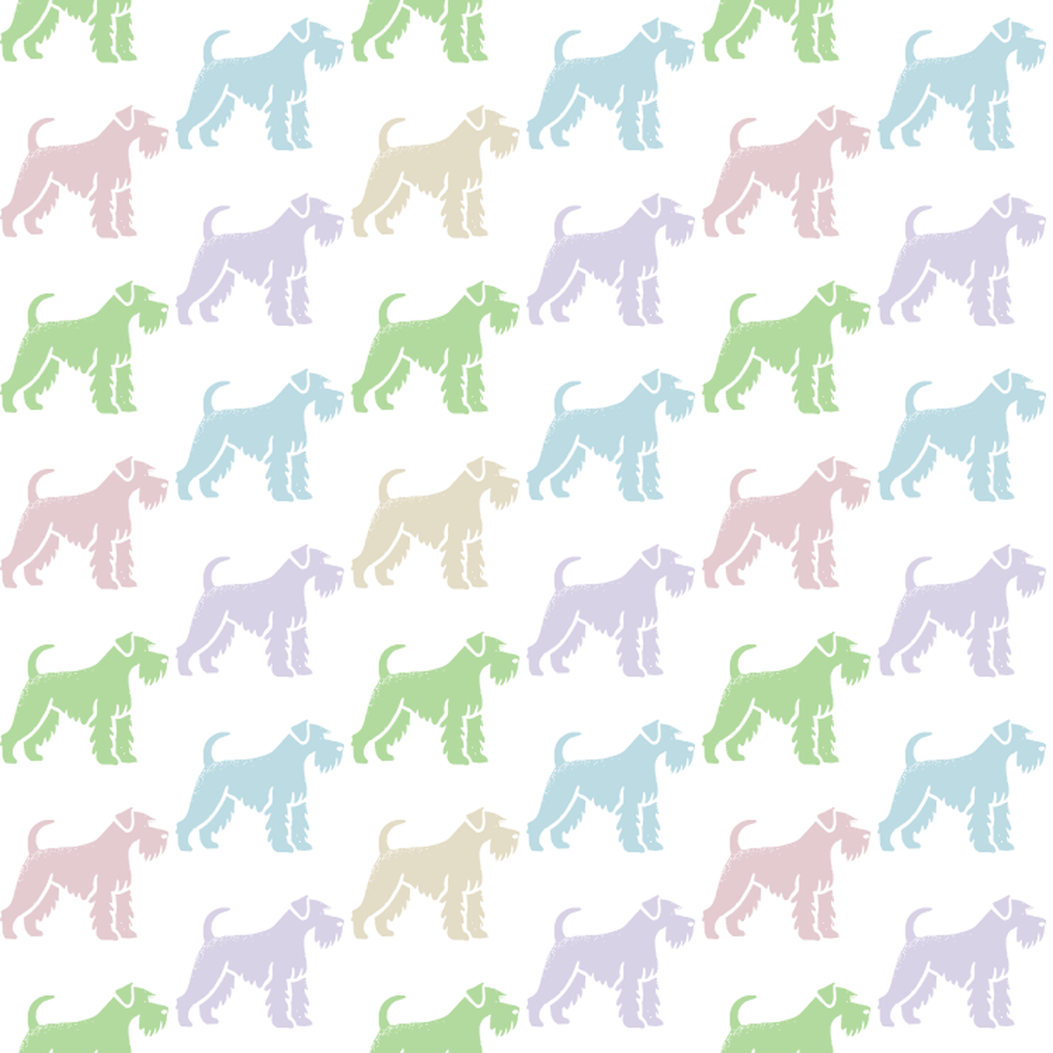 Pastel Candy Colored Giant Schnauzers