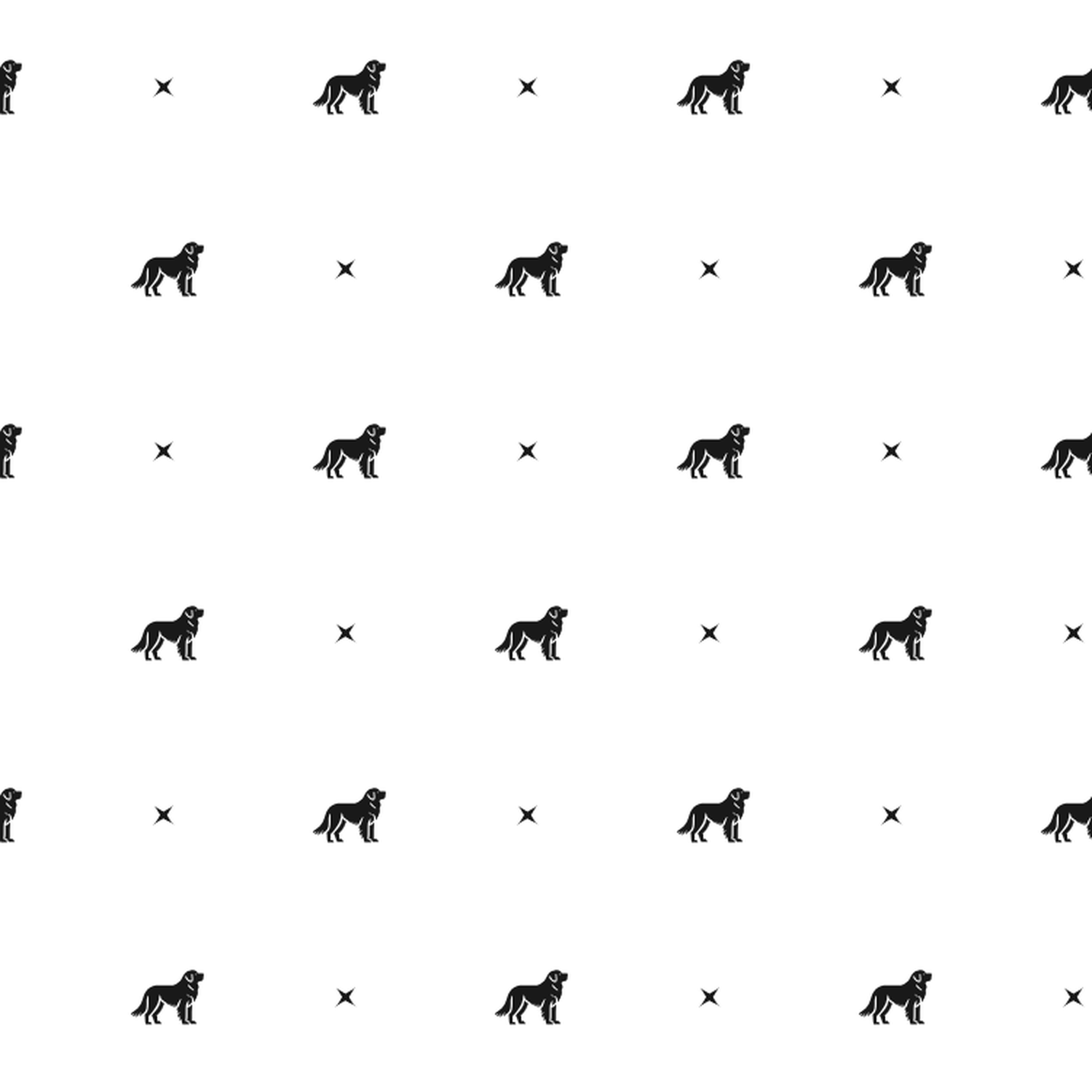 Minimalist pattern of Great Pyreneess