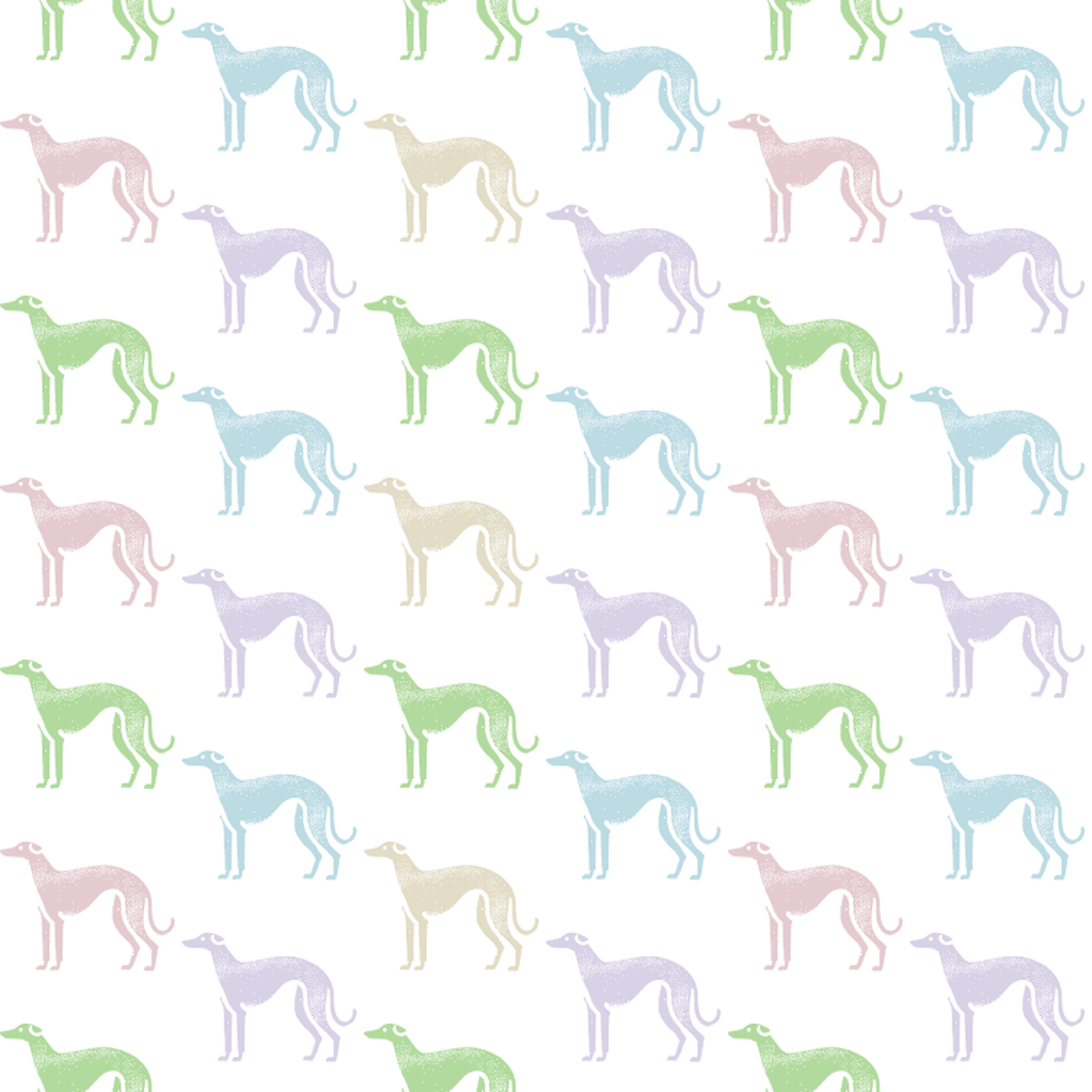 Pastel Candy Colored Greyhounds