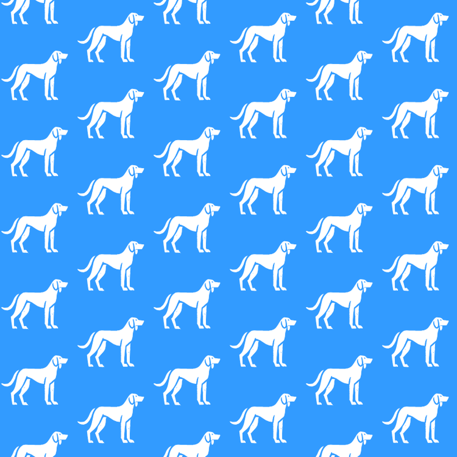 Condensed pattern of Hygen Hounds on a blue background