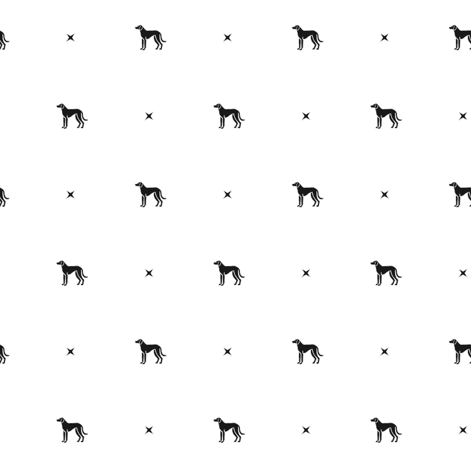 Minimalist pattern of Istrian Shorthaired Hounds