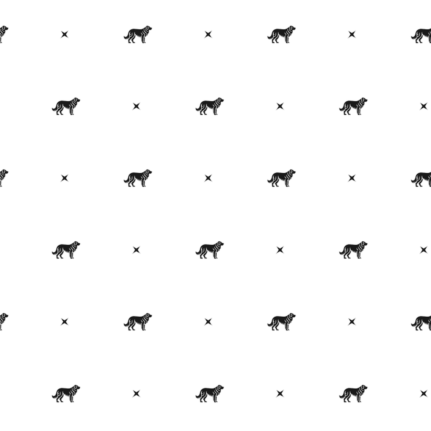 Minimalist pattern of Maremmano-Abruzzese Sheepdogs