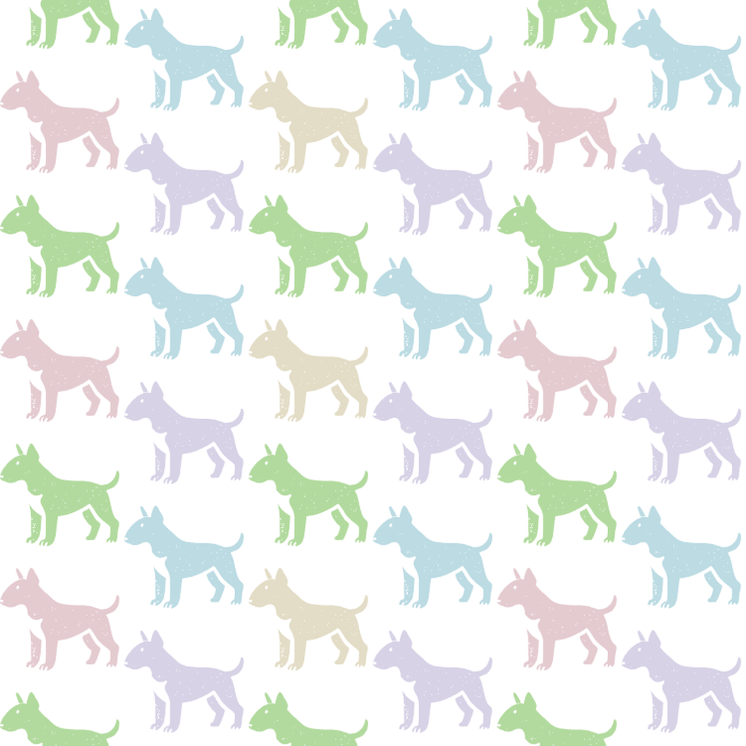 Pastel Candy Colored Miniature Bull Terriers