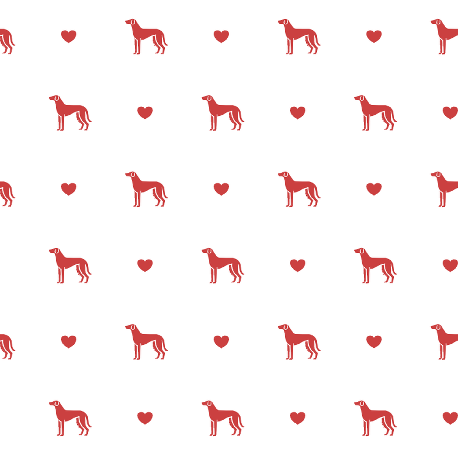 Montenegrin Mountain Hound with Red Hearts