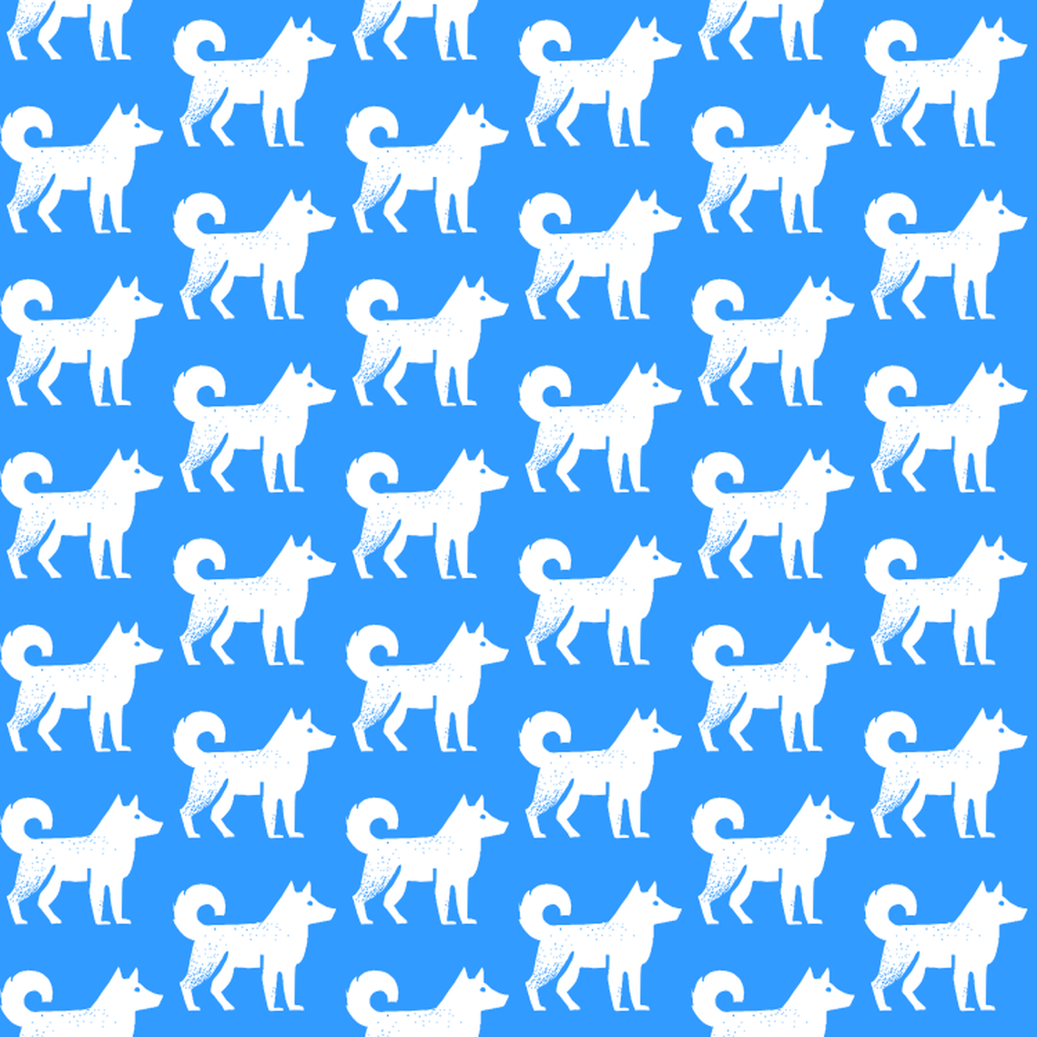 Condensed pattern of Mudis on a blue background