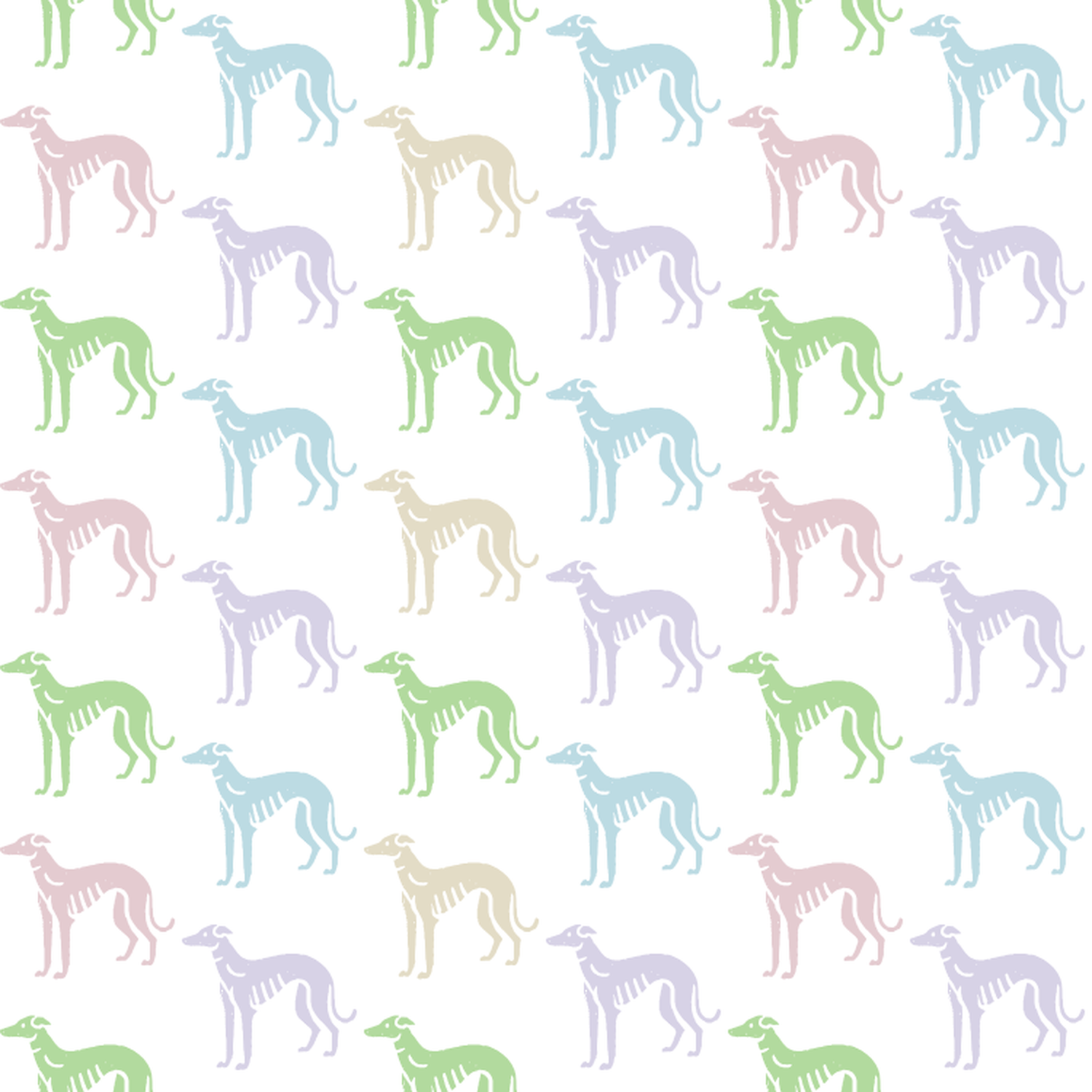 Pastel Candy Colored Rampur Greyhounds