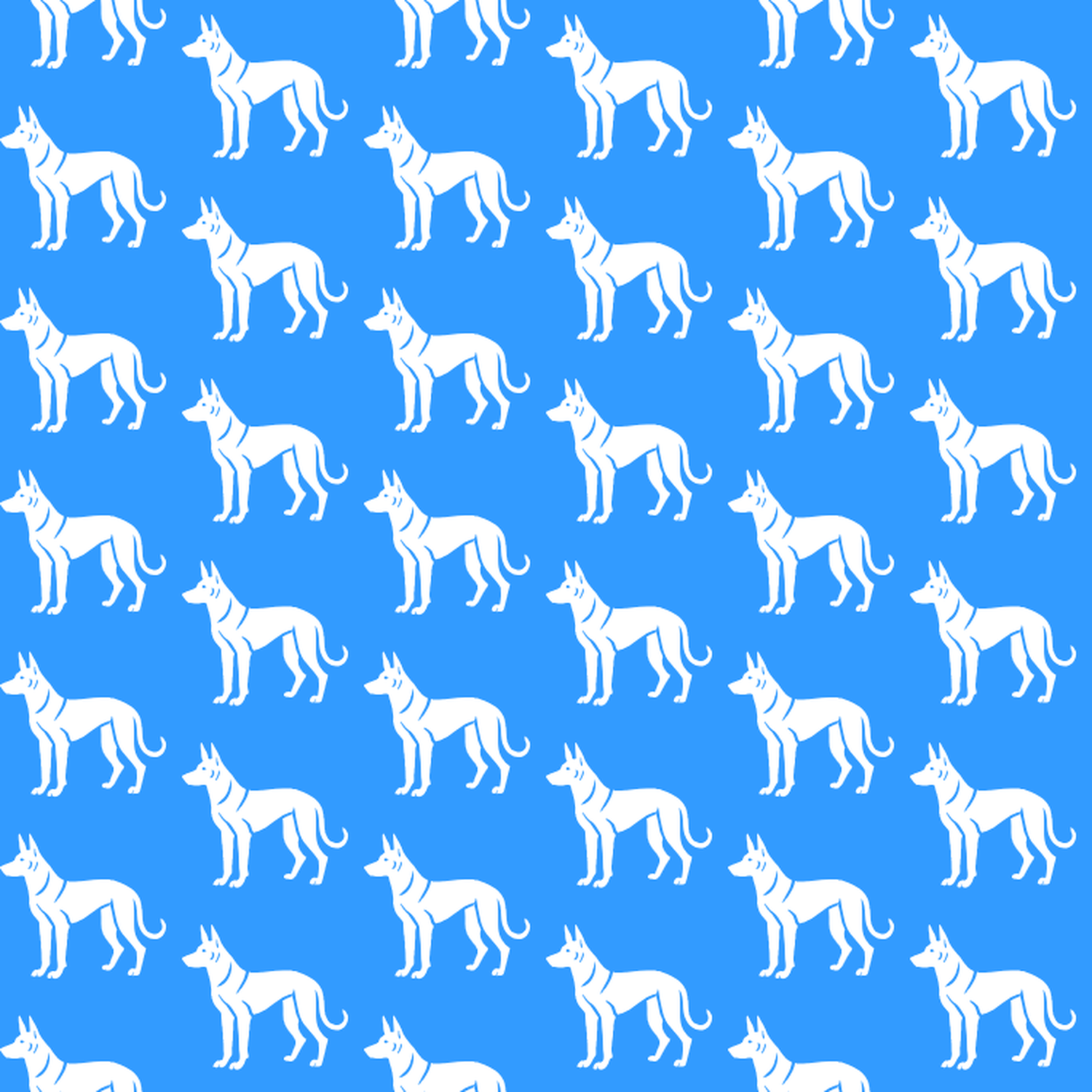 Condensed pattern of Thai Ridgebacks on a blue background