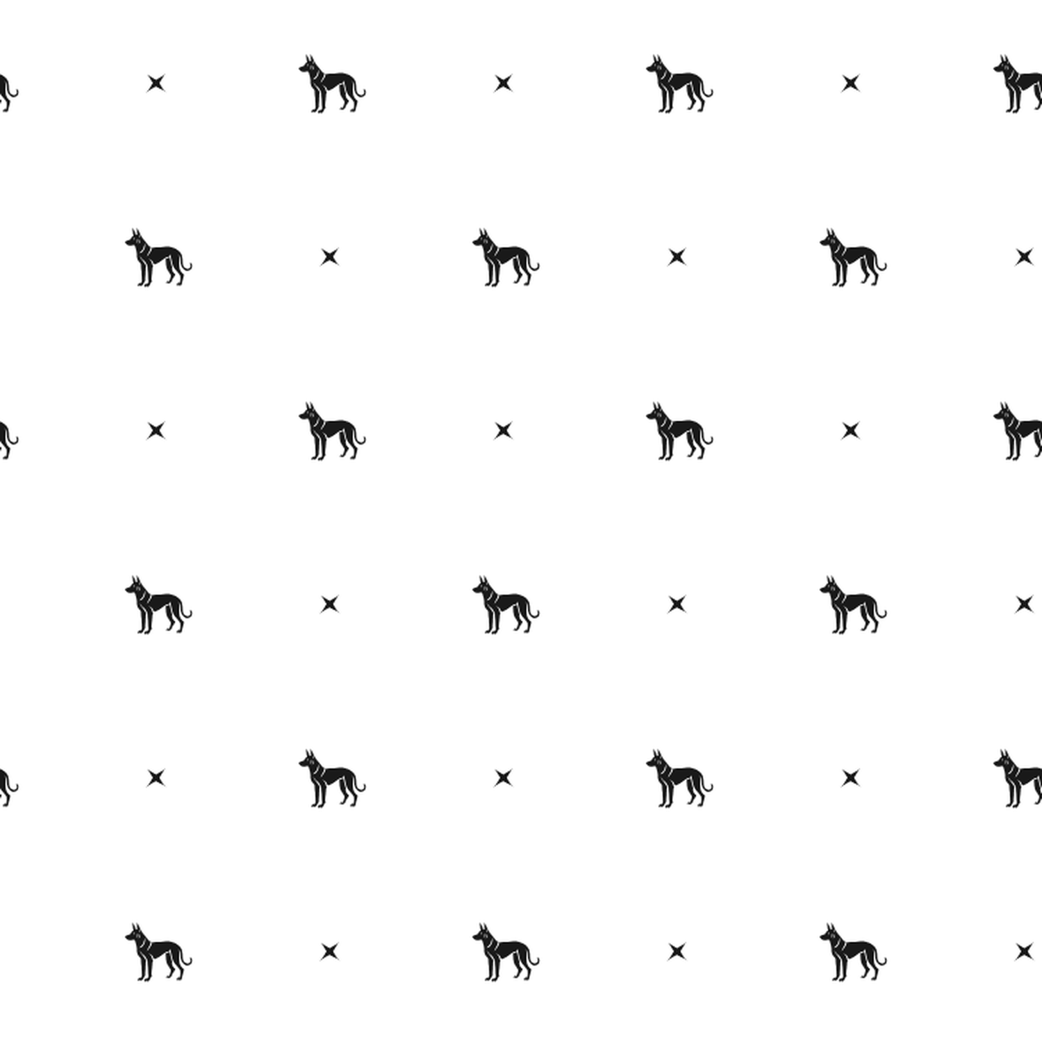 Minimalist pattern of Thai Ridgebacks