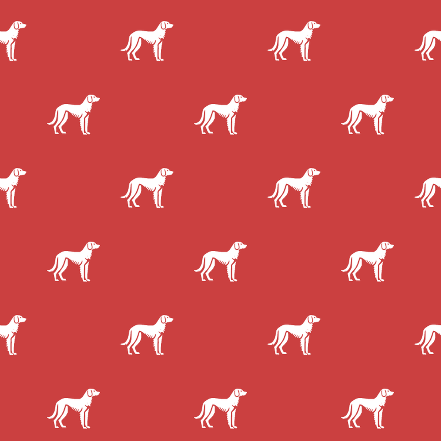 Basic White on Red Barak hound Pattern